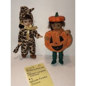 Madame Alexander Happy Meal McDonalds Doll 2003 Halloween Leopard Pumpkin Lot #5